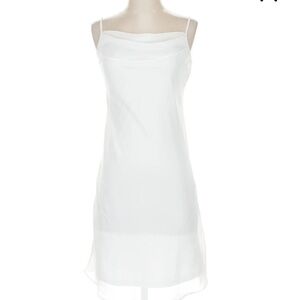 Tash and Sophie Elegant White Draped Dress